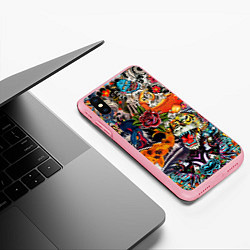 Чехол iPhone XS Max матовый Dsquared tatoo, цвет: 3D-баблгам — фото 2