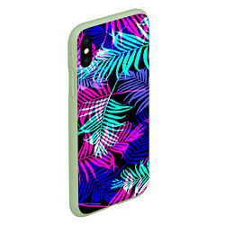 Чехол iPhone XS Max матовый Hawaii ?, цвет: 3D-салатовый — фото 2