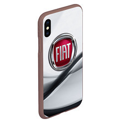Чехол iPhone XS Max матовый FIAT, цвет: 3D-коричневый — фото 2
