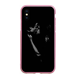 Чехол iPhone XS Max матовый Vampire Love, цвет: 3D-розовый