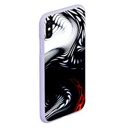 Чехол iPhone XS Max матовый Abrupt, цвет: 3D-светло-сиреневый — фото 2