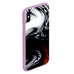 Чехол iPhone XS Max матовый Abrupt, цвет: 3D-сиреневый — фото 2