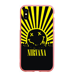 Чехол iPhone XS Max матовый Nirvana