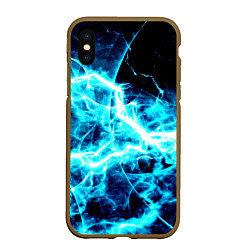 Чехол iPhone XS Max матовый Energy, цвет: 3D-коричневый