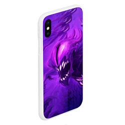 Чехол iPhone XS Max матовый Bane Purple, цвет: 3D-белый — фото 2