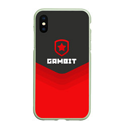 Чехол iPhone XS Max матовый Gambit Gaming Uniform, цвет: 3D-салатовый