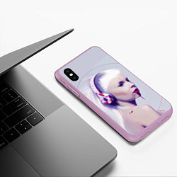 Чехол iPhone XS Max матовый Die Antwoord: Wild Eyes, цвет: 3D-сиреневый — фото 2