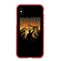 Чехол iPhone XS Max матовый Zombie Boom