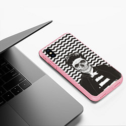 Чехол iPhone XS Max матовый Мертвый модник, цвет: 3D-баблгам — фото 2