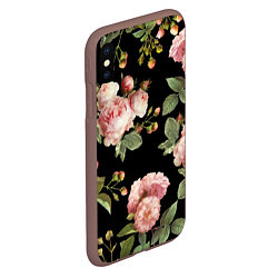 Чехол iPhone XS Max матовый TOP Roses, цвет: 3D-коричневый — фото 2