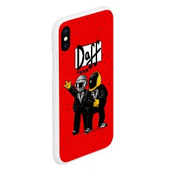 Чехол iPhone XS Max матовый Daff Punk, цвет: 3D-белый — фото 2