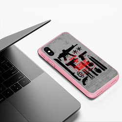 Чехол iPhone XS Max матовый Арсенал против зомби, цвет: 3D-баблгам — фото 2