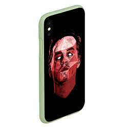 Чехол iPhone XS Max матовый Dark Moriarty, цвет: 3D-салатовый — фото 2