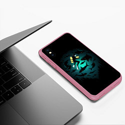 Чехол iPhone XS Max матовый Подводный мир, цвет: 3D-малиновый — фото 2