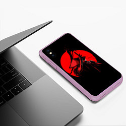 Чехол iPhone XS Max матовый Сила самурая, цвет: 3D-сиреневый — фото 2