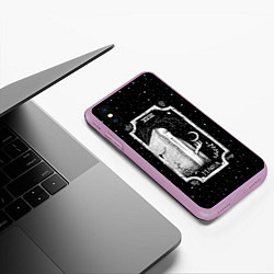 Чехол iPhone XS Max матовый Ночная магия, цвет: 3D-сиреневый — фото 2