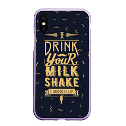 Чехол iPhone XS Max матовый Milk Shake, цвет: 3D-светло-сиреневый