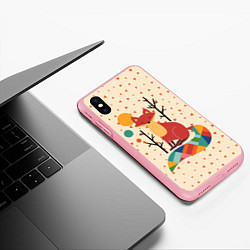 Чехол iPhone XS Max матовый Осенняя лисичка, цвет: 3D-баблгам — фото 2