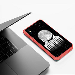 Чехол iPhone XS Max матовый Лунная мелодия, цвет: 3D-красный — фото 2