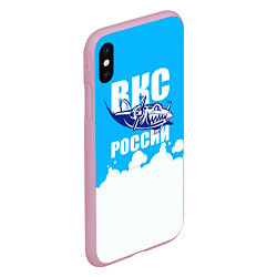 Чехол iPhone XS Max матовый ВКС России, цвет: 3D-розовый — фото 2