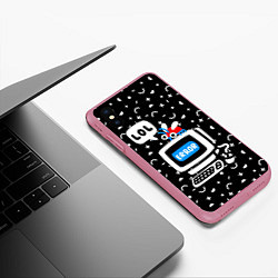 Чехол iPhone XS Max матовый Fatal Error, цвет: 3D-малиновый — фото 2