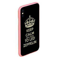 Чехол iPhone XS Max матовый Keep Calm & Led Zeppelin, цвет: 3D-баблгам — фото 2