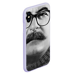 Чехол iPhone XS Max матовый Stalin: Style in, цвет: 3D-светло-сиреневый — фото 2