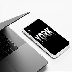 Чехол iPhone XS Max матовый New York City, цвет: 3D-белый — фото 2