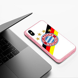 Чехол iPhone XS Max матовый FC Bayern: Germany, цвет: 3D-баблгам — фото 2