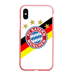 Чехол iPhone XS Max матовый FC Bayern: Germany, цвет: 3D-баблгам