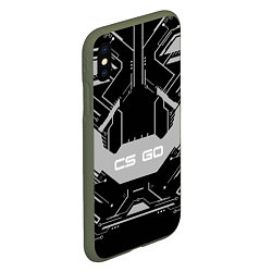 Чехол iPhone XS Max матовый CS:GO Black collection, цвет: 3D-темно-зеленый — фото 2