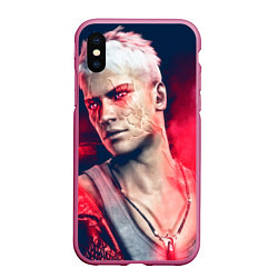 Чехол iPhone XS Max матовый DmC: Devil May Cry, цвет: 3D-малиновый