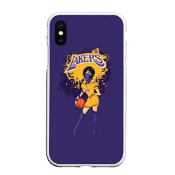Чехол iPhone XS Max матовый Lakers