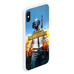 Чехол iPhone XS Max матовый PUBG Wars, цвет: 3D-белый — фото 2