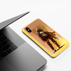 Чехол iPhone XS Max матовый Destiny 15, цвет: 3D-желтый — фото 2