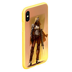 Чехол iPhone XS Max матовый Destiny 15, цвет: 3D-желтый — фото 2
