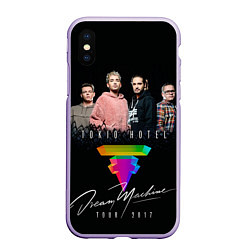 Чехол iPhone XS Max матовый Tokio Hotel: Dream Band, цвет: 3D-светло-сиреневый