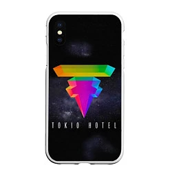 Чехол iPhone XS Max матовый Tokio Hotel: New Symbol, цвет: 3D-белый