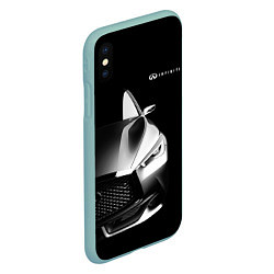 Чехол iPhone XS Max матовый Infiniti Sport, цвет: 3D-мятный — фото 2