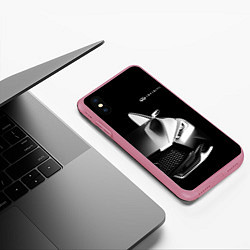 Чехол iPhone XS Max матовый Infiniti Sport, цвет: 3D-малиновый — фото 2