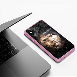 Чехол iPhone XS Max матовый 50 cent: Animal ambition, цвет: 3D-розовый — фото 2