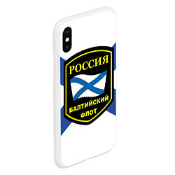 Чехол iPhone XS Max матовый Балтийский флот, цвет: 3D-белый — фото 2