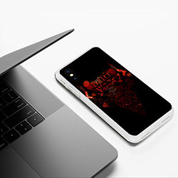 Чехол iPhone XS Max матовый Bullet For My Valentine, цвет: 3D-белый — фото 2