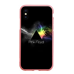 Чехол iPhone XS Max матовый Pink Floyd Logo, цвет: 3D-баблгам