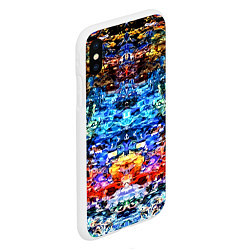 Чехол iPhone XS Max матовый Психоделика, цвет: 3D-белый — фото 2