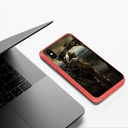 Чехол iPhone XS Max матовый STALKER: Call of Pripyat, цвет: 3D-красный — фото 2
