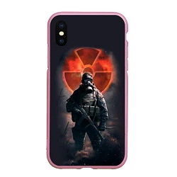 Чехол iPhone XS Max матовый STALKER: Red Sun