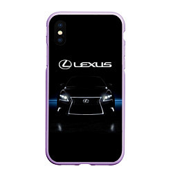 Чехол iPhone XS Max матовый Lexus, цвет: 3D-сиреневый