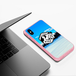 Чехол iPhone XS Max матовый Лыжный спорт, цвет: 3D-баблгам — фото 2