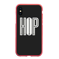 Чехол iPhone XS Max матовый Hip-Hop Inside, цвет: 3D-красный